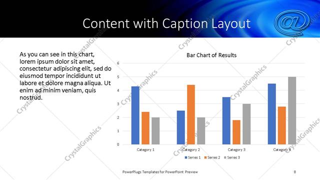 Content with Caption presentation slide layout