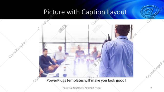 Picture with Caption presentation slide layout