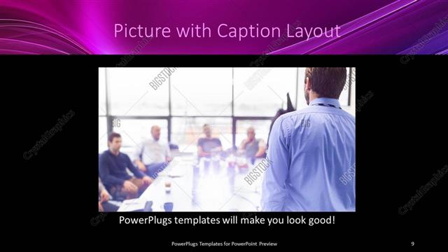Picture with Caption presentation slide layout