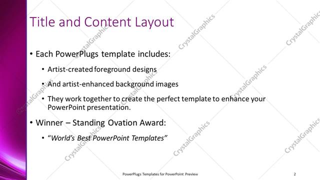 Title and Content presentation slide layout
