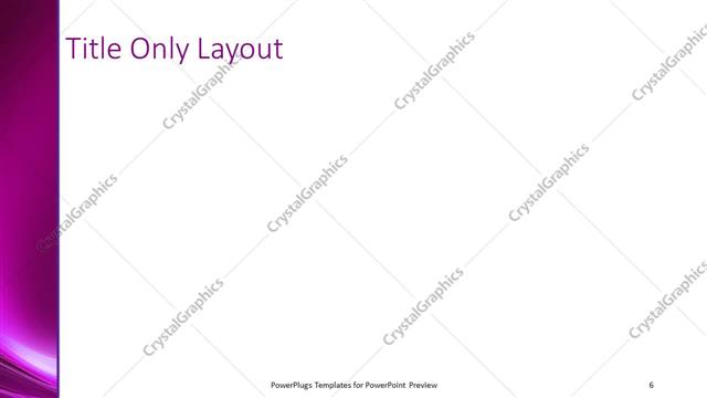 Title Only presentation slide layout