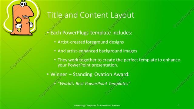 Title and Content presentation slide layout