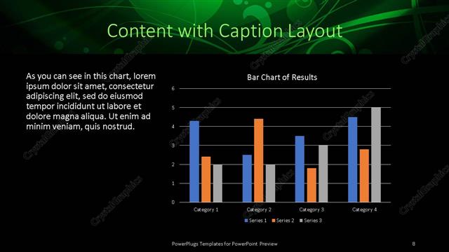 Content with Caption presentation slide layout