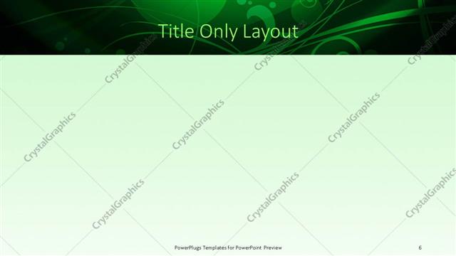 Title Only presentation slide layout