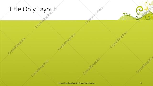 Title Only presentation slide layout