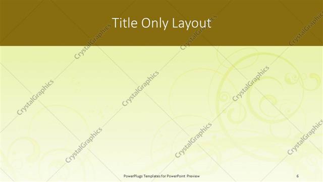 Title Only presentation slide layout