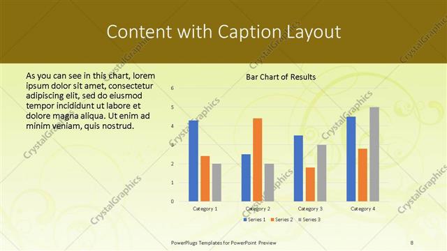 Content with Caption presentation slide layout