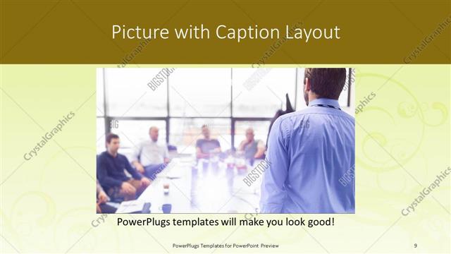 Picture with Caption presentation slide layout