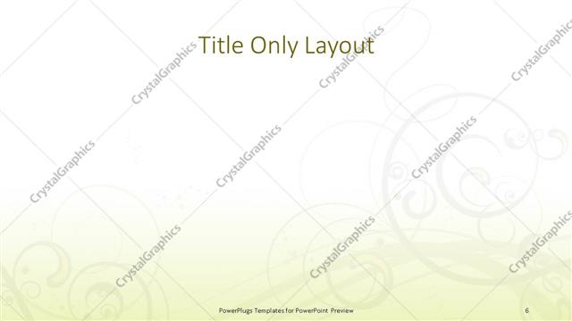 Title Only presentation slide layout