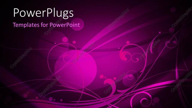  Presentation with purple floral - Abstract floral background with purple theme and beautiful design