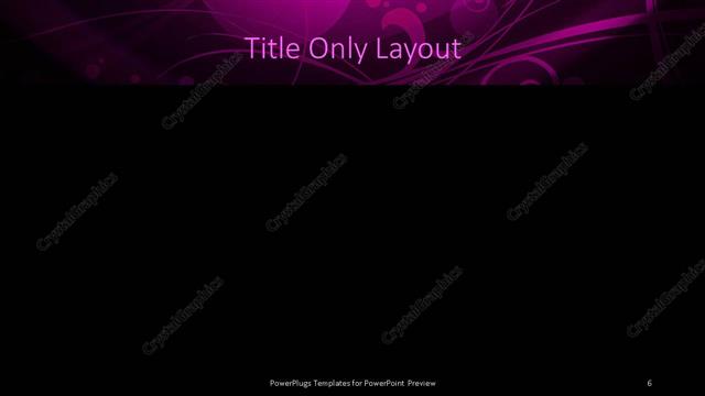Title Only presentation slide layout