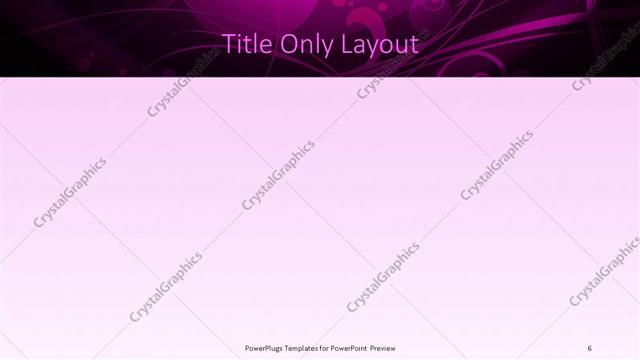 Title Only presentation slide layout