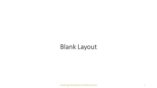 Blank presentation slide layout