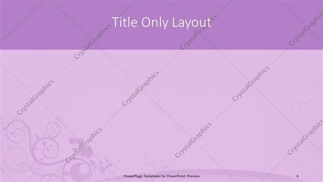 Title Only presentation slide layout