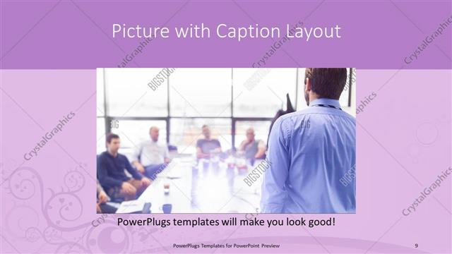 Picture with Caption presentation slide layout