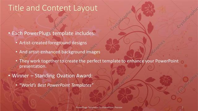 Title and Content presentation slide layout