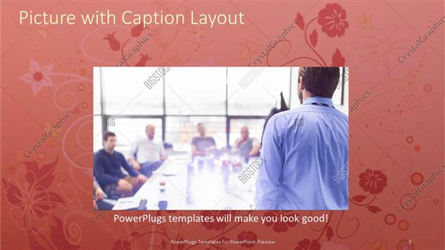 Picture with Caption presentation slide layout