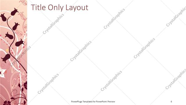 Title Only presentation slide layout