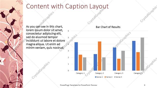Content with Caption presentation slide layout