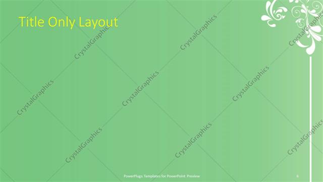 Title Only presentation slide layout