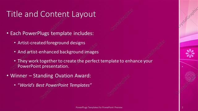 Title and Content presentation slide layout