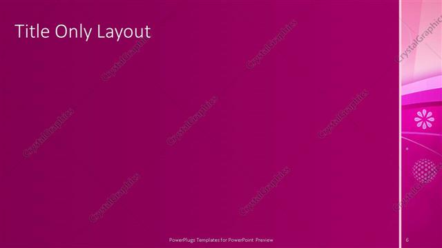 Title Only presentation slide layout