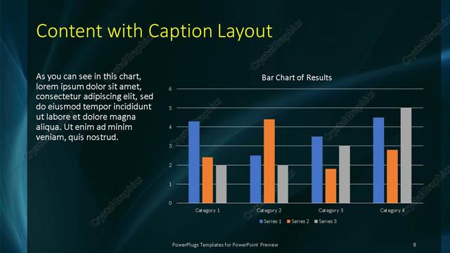Content with Caption presentation slide layout