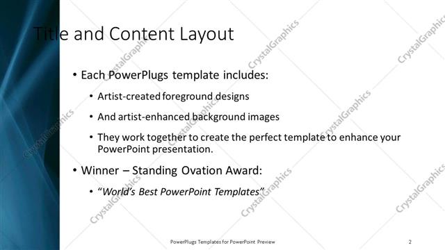 Title and Content presentation slide layout