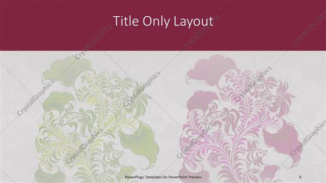 Title Only presentation slide layout