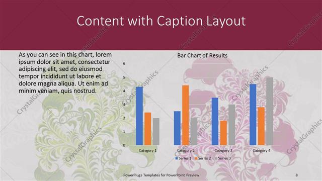 Content with Caption presentation slide layout