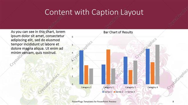 Content with Caption presentation slide layout