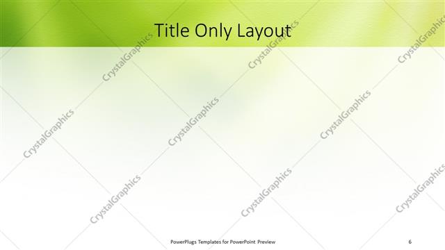 Title Only presentation slide layout