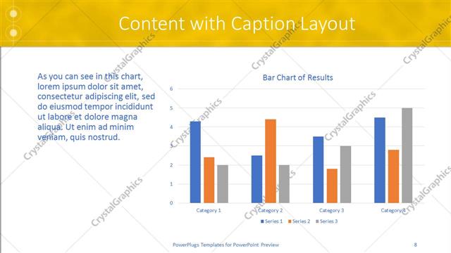 Content with Caption presentation slide layout