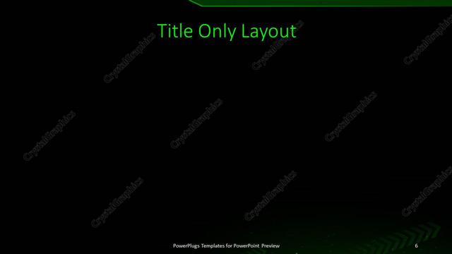Title Only presentation slide layout