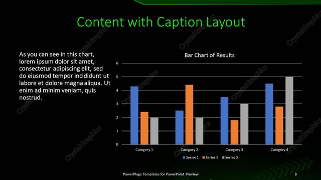 Content with Caption presentation slide layout