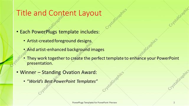 Title and Content presentation slide layout