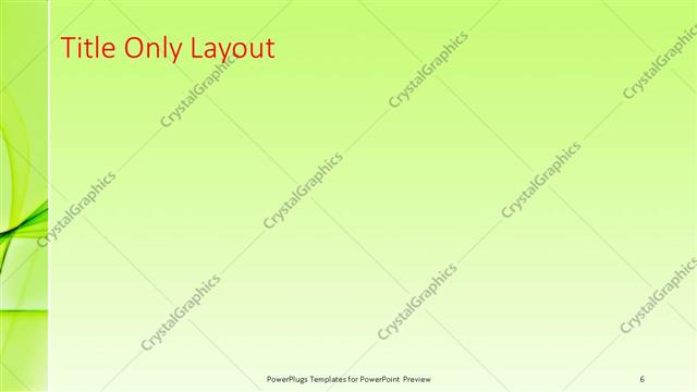 Title Only presentation slide layout