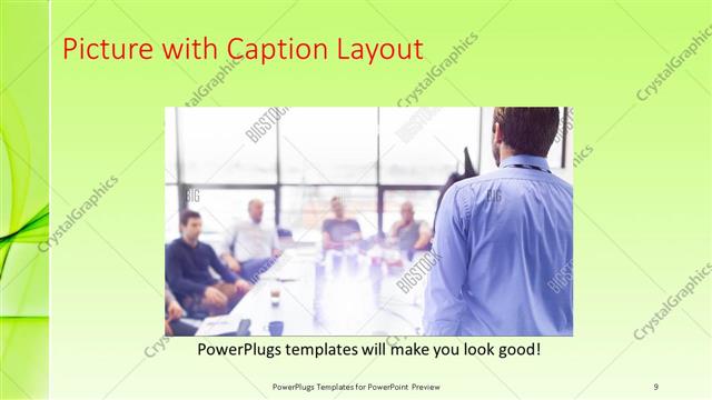 Picture with Caption presentation slide layout