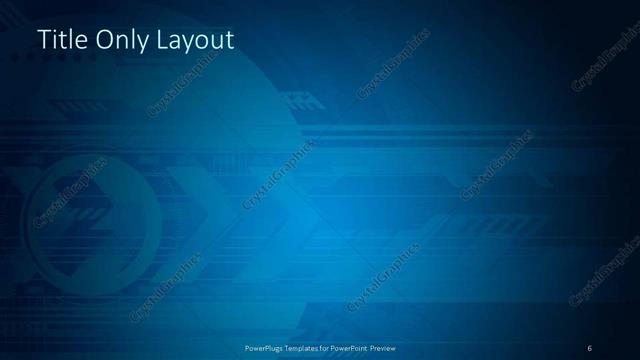 Title Only presentation slide layout