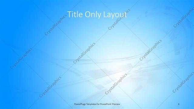 Title Only presentation slide layout