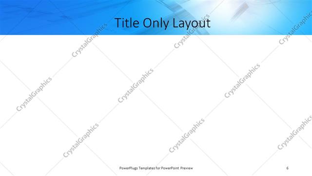 Title Only presentation slide layout