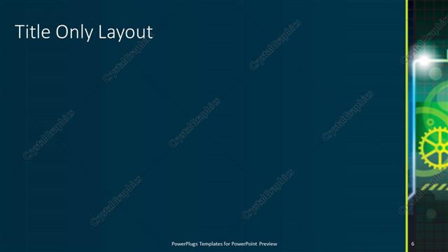 Title Only presentation slide layout