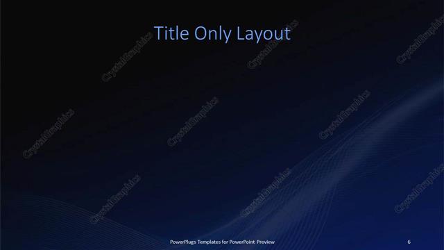 Title Only presentation slide layout