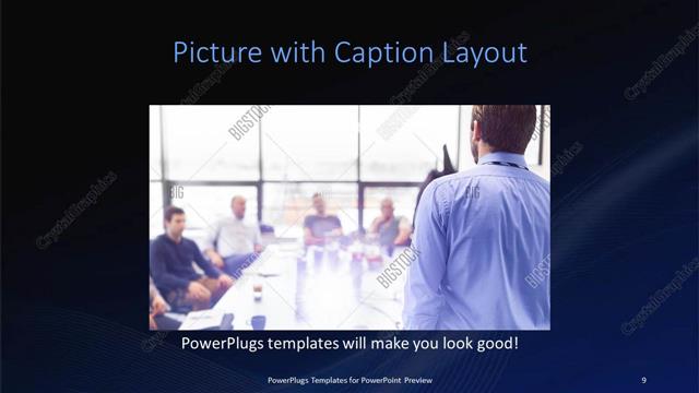 Picture with Caption presentation slide layout
