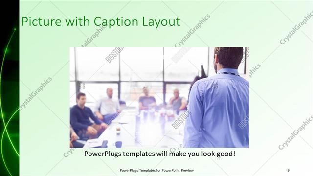 Picture with Caption presentation slide layout