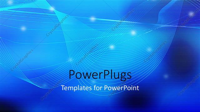  Presentation with bluish waves - A bluish background with a palce for text