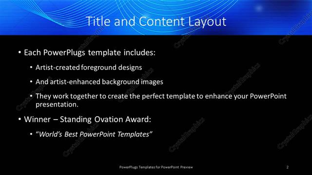 Title and Content presentation slide layout