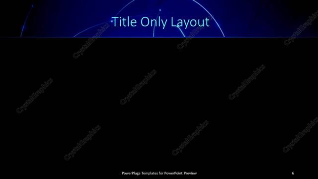 Title Only presentation slide layout