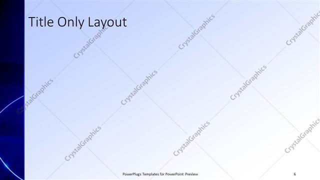 Title Only presentation slide layout