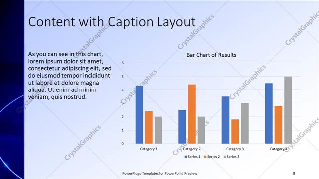 Content with Caption presentation slide layout